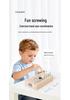 Montessori Wooden Screw & Nut Toolbox for Toddlers - Educational Assembly Toy