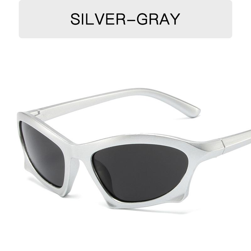 

New Cycling Sports Steampunk Sunglasses Women Punk Goggle Brand Designer Sun Glasses Men Silver Mirror Shades UV400 Eyewear As shown in figure
