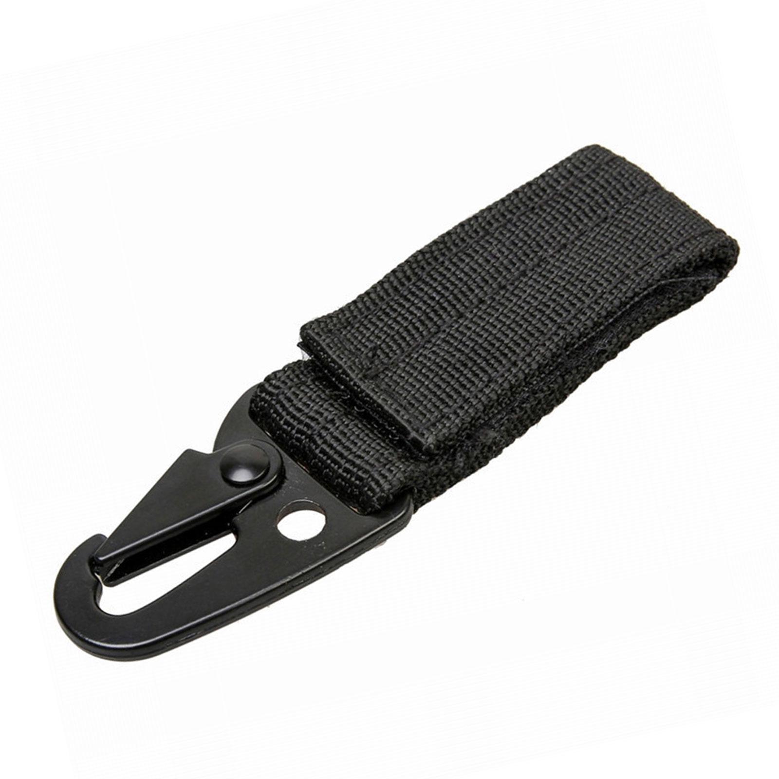

Nylon Webbing Buckle Strap Clip Tactically Belt Hanging Carabiners Hook Belt Clip Key Buckle for Outdoor Sports чёрный