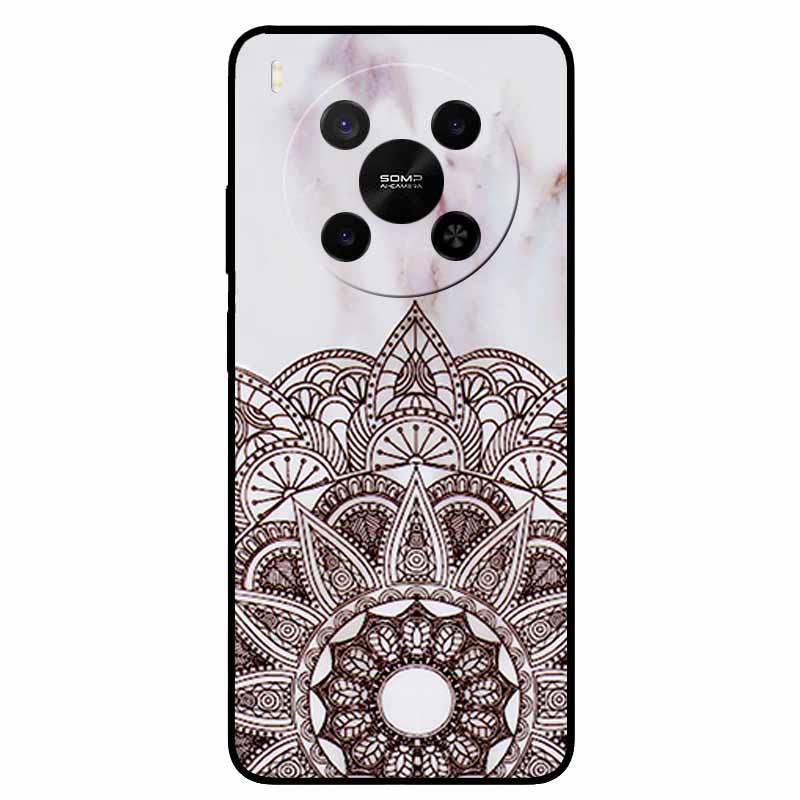 Für ZTE Blade V70 Max / Nubia V70 Max Marmor-Bemaltes Weiches TPU-Silikon-Rückseitenabdeckung Case Für Blade V70 Max Fusion Black Case V70Max