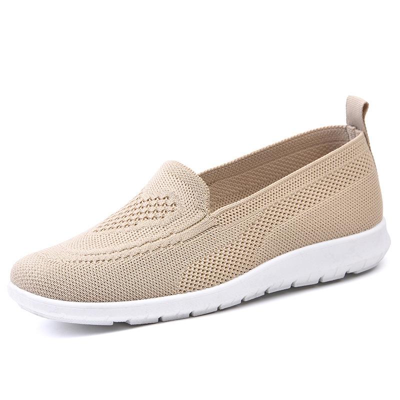 Women's Summer Casual Breathable Soft Flat Shoes - Low-Top Beijing Cloth Mom Shoes
