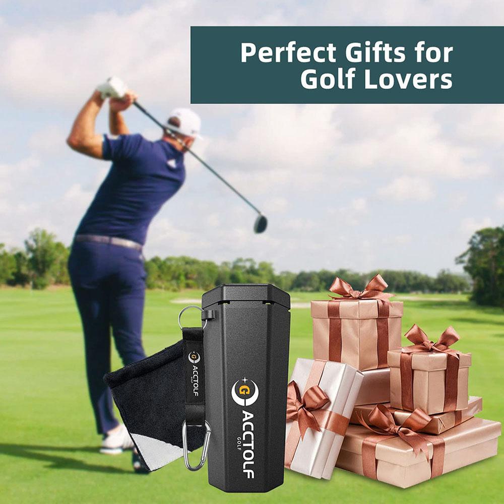 Golfball-Waschmaschine Reinigungsmaschine mit Handtuch Wiederverwendbarer Wagen Becherhalter Tragbarer Golftaschenwagen Reiniger Zubehör für Geschenk