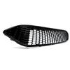 Front Upper Bumper Grille For 2015-18 Ford Focus S SE RS Gloss Black Honeycomb