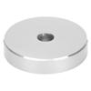 45 RPM Record Turntable Adapter Large Hole Conversion Sheet Vinyl Black Clamp Adapter for Most Big Hole RecordsSilver
