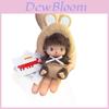 Peluche Monchhichi Mini Coniglio con Imbottitura in Silicone per Bambini e Collezionisti