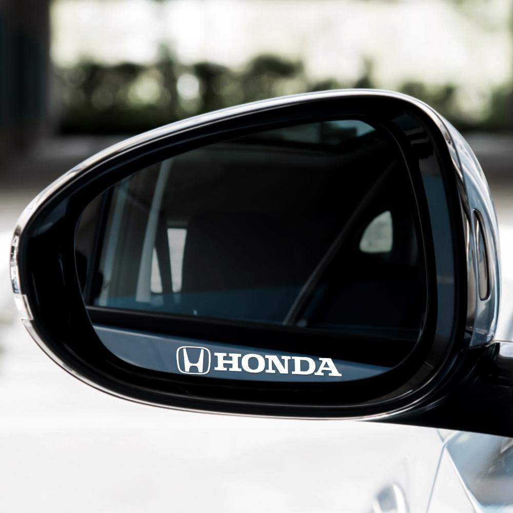 FIQ1 Auto Decoration Car Door Handle Logo Stickers Rearview Mirror Decals For Honda Civic Accord Crider HRV Inspire Odyssey Mugen CRV
