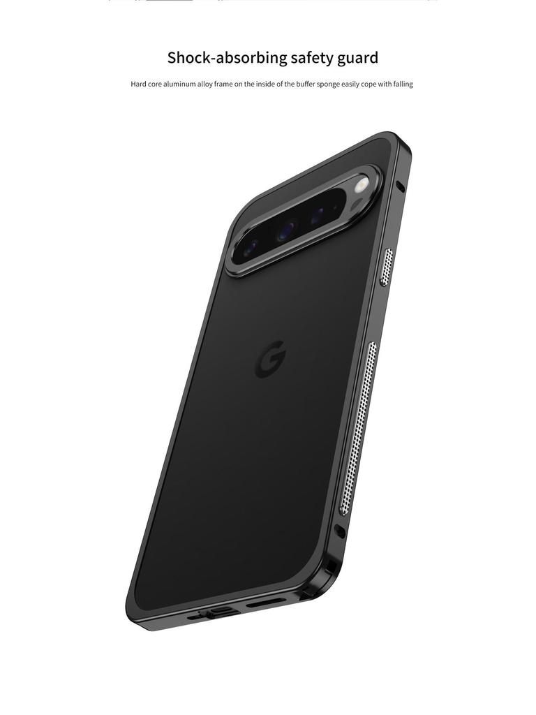 Google 10 Pro XL Metalowa Ramka Rozpraszająca Ciepło Klamra Konik Morski Etui na Telefon