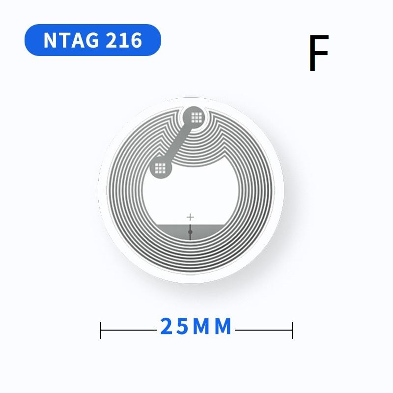 20 Pcs Rewritable NFC Chip Sticker Tags High Sensitive 213 215 216 Optional for Wifi Password Quick Sharing