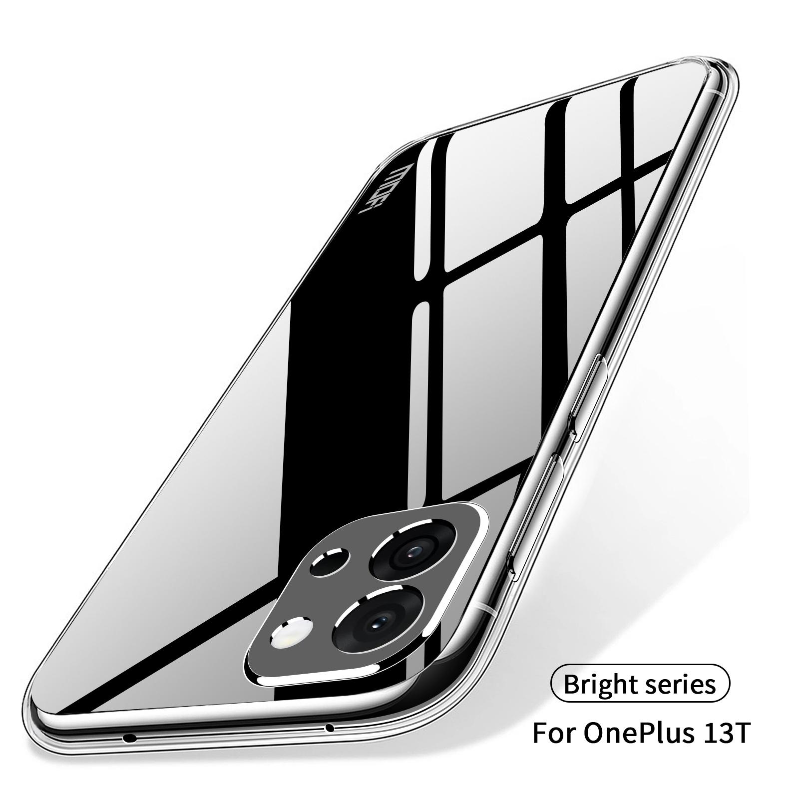 

For OnePlus 13T 5G Clear Phone Case MOFI Ultra-Thin TPU Phone Back Cover Transparent
