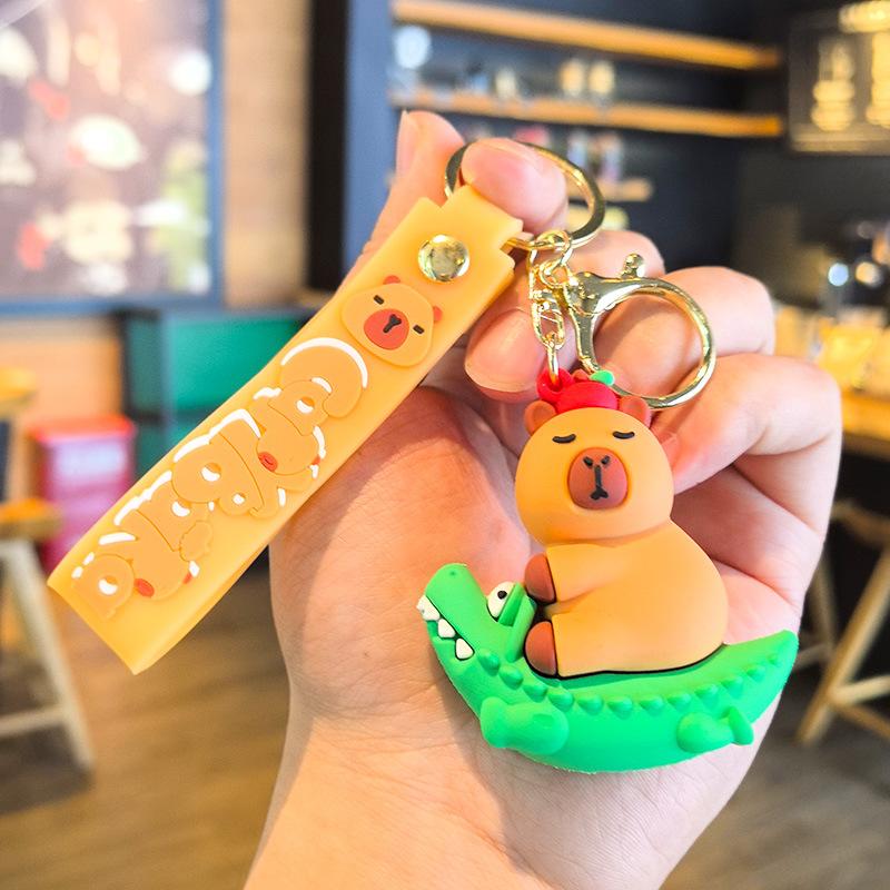 

15th Generation Cute Cartoon Capybara Keychain Doll Machine Cute Piggy Christmas Gift Small Present Personalized Gifts Fashion