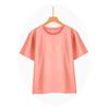T-shirt da donna a maniche corte con reggiseno integrato, Top in cotone per il tempo libero per Primavera/Estate