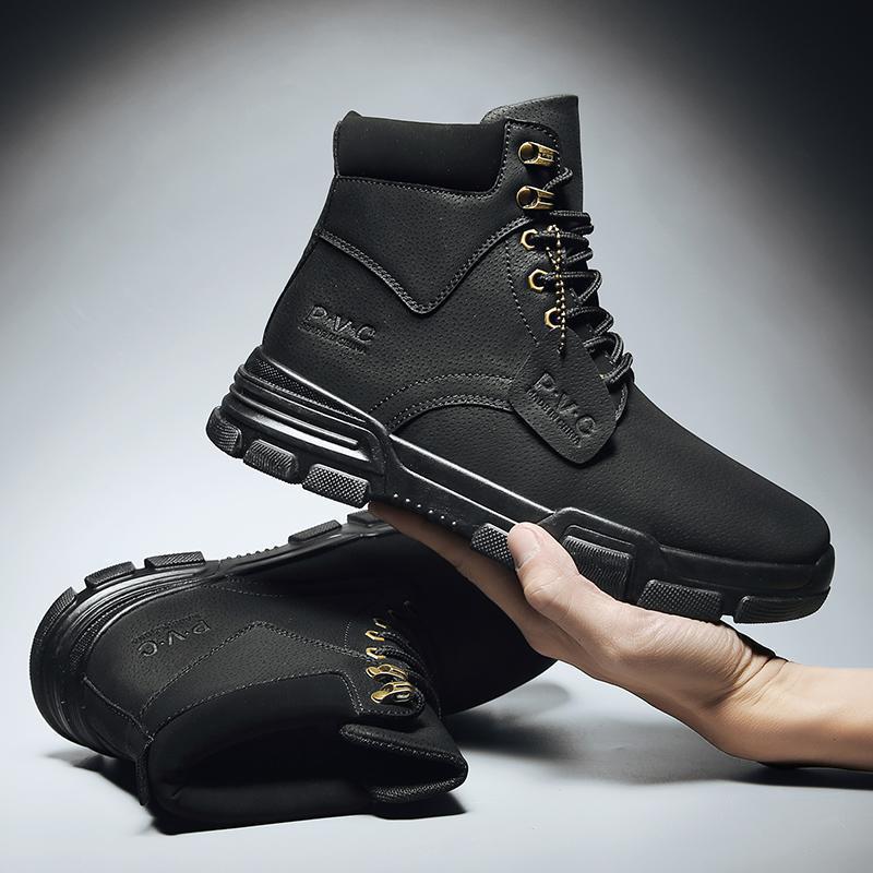 

Мужские ботинки из дышащей кожи с сеткой, высокие повседневные ботинки, рабочие ботинки для пустыни, мужские ботинки SWAT Ankle 44