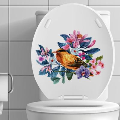 Siège de toilette à fleurs DIY, beau, Durable, large Application, nouveauté, autocollant créatif
