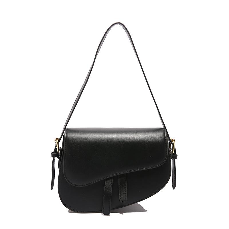 Fashionable Vintage Saddle Bag, Niche Saddle Bag, Fashionable Commuter Single Shoulder Crossbody Bag