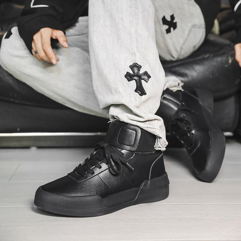 2026 New Trendy Fashion Thick Bottom Versatile Casual Niche High Top Sports Fashion Casual Board Shoes for Men