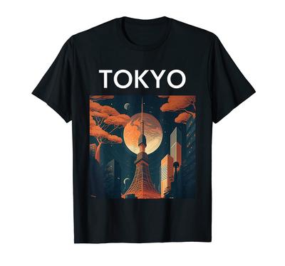 Summer Tourism TOKYO, JAPAN, Tokyo, Interesting, Local, Scenery, Men's, Women's, Clothes, T-shirt