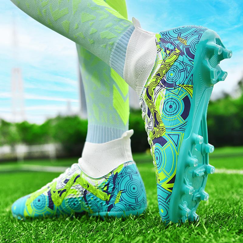 2025X10 New Adult Long Nail Broken Nail Football Shoes Men's Artificial Turf Training Game Sports Shoes