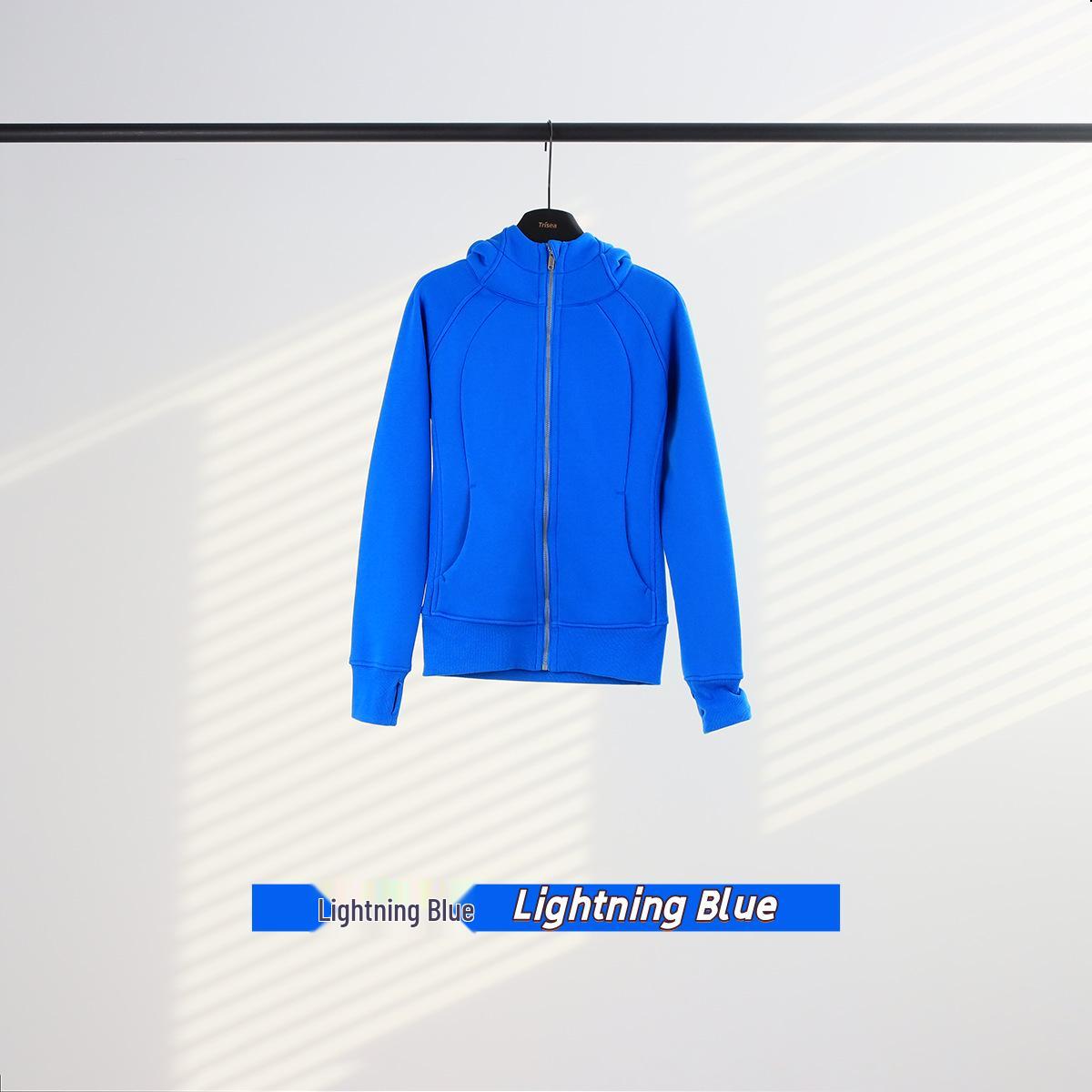 Crosslulu Women s Slim Fit Plus Velvet Yoga Hoodie Sweatshirt XXXL