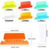 File Folder Tabs Hanging File Folder Labels 60 Sets Plastic File Tabs with erts for Hanging Files