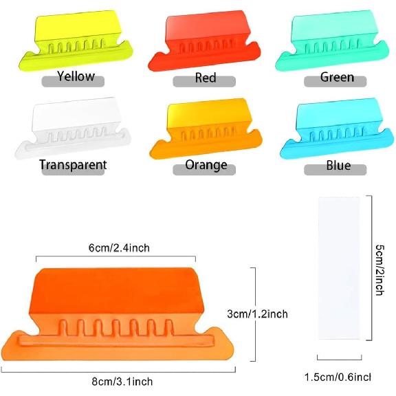 File Folder Tabs Hanging File Folder Labels 60 Sets Plastic File Tabs with erts for Hanging Files