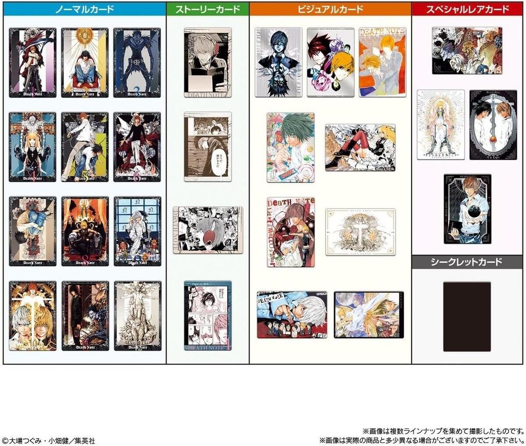 BANDAI DEATH NOTE Wafer Card Collection 20 Packs Box Japan