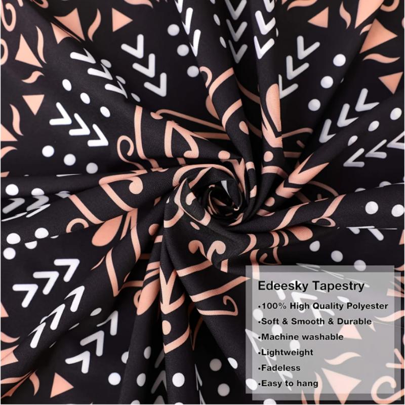 VIKAMA Psychedelischer Meditations-Wandteppich Wasserabweisend Und Lichtbeständig, Geeignet Für Wohnzimmer Und Schlafzimmer Heimdekoration