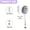 Hedgehog Retractable Badge Holder for Nurses, Doctors, Students, and Office Workers.