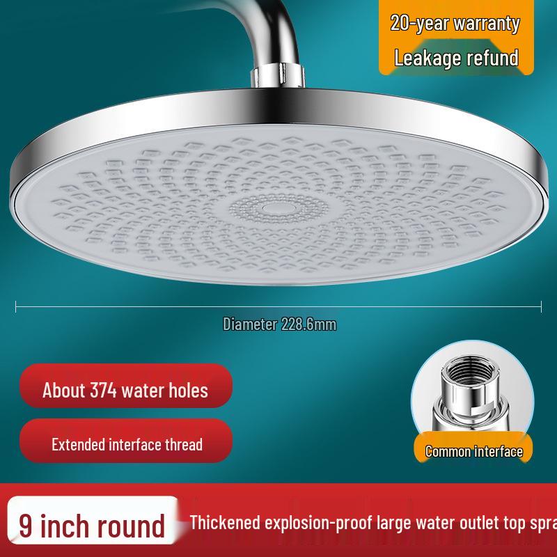 Pressurized Shower Head Booster Set for Hotel & Home Bathing