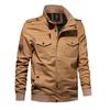 Gewaschene Baumwolle Lässige Jacke Outdoor Locker Übergröße Cargotaschen Mode Flieger Herrenbekleidung