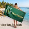 Sporting CP Design Beach Towel Custom Text Large Towel for Beach Vacation