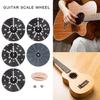 Multifuntional Guitar Scale Reference Tool Guitar Scale Wheel Circle of Fifths Wheel Aluminum Alloy Texture Music Tool
