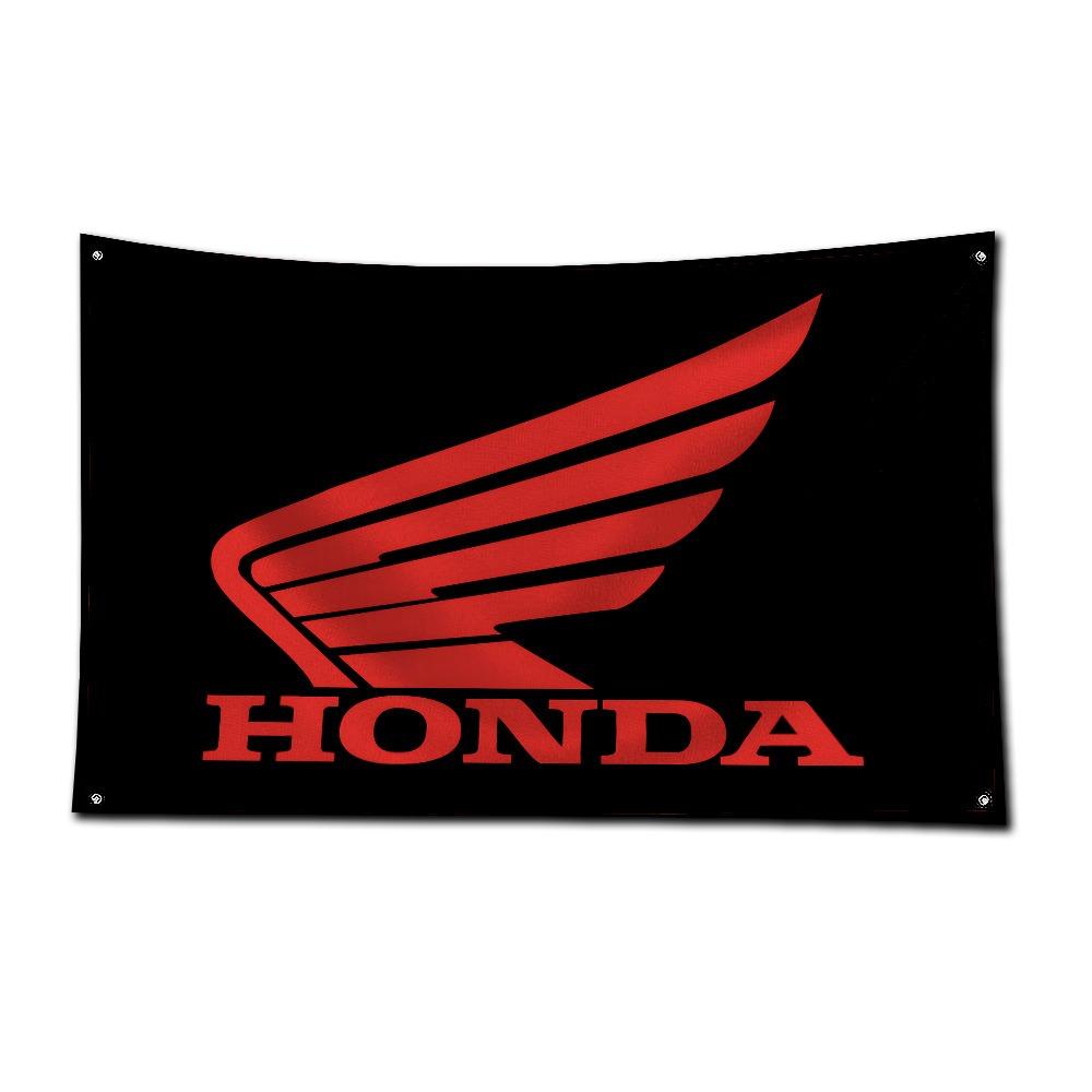 

For Honda Logo Motorcycle Tapestry Polyester 3D Printing Moto Club Banner Background Decoration The Room Sofa Blanket Accessory 60x90cm