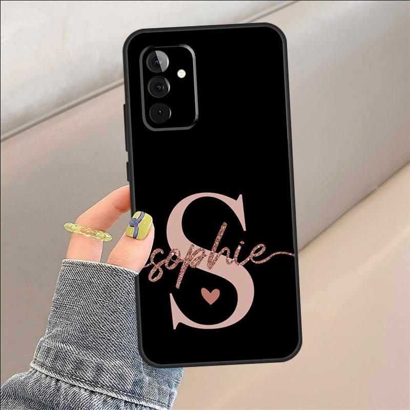 

Bling Personalised Name Plating Case For Samsung Galaxy A54 A34 A24 A14 A52 A32 A22 A12 A51 A71 A50 A53 A33 A23 A13 Cover Samsung A33 5G