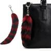 Multi Colored Furry Keychain Foxes Tail Shape Ergonomic Design Compact Portable Solution For Home Office And Outdoor Use