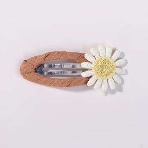 Yalun Jewelry Popular Daisy Bb Clip Small Printed Hair Accessories Daily Fabric Handmade Hairpin 4572