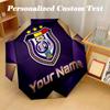 8 Rib Auto Folding Umbrella Anderlecht FC Print Custom Name Text Portable Rain Gear