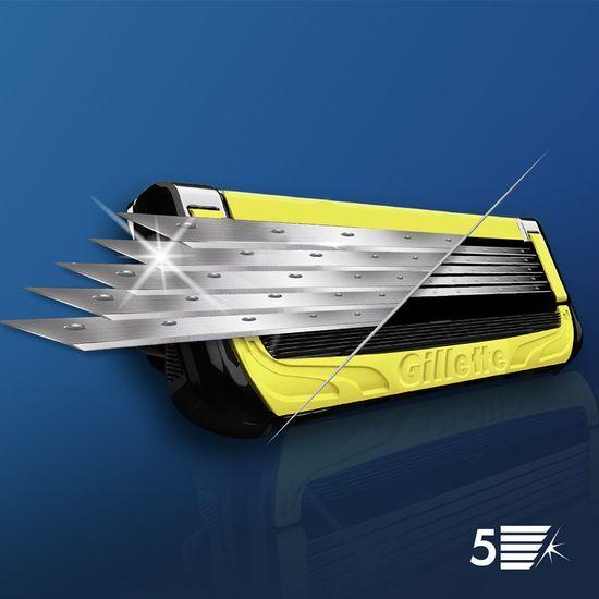 Gillette ProShield Yellow Power Plan (Handle + 4 Blades + Mini Gel)