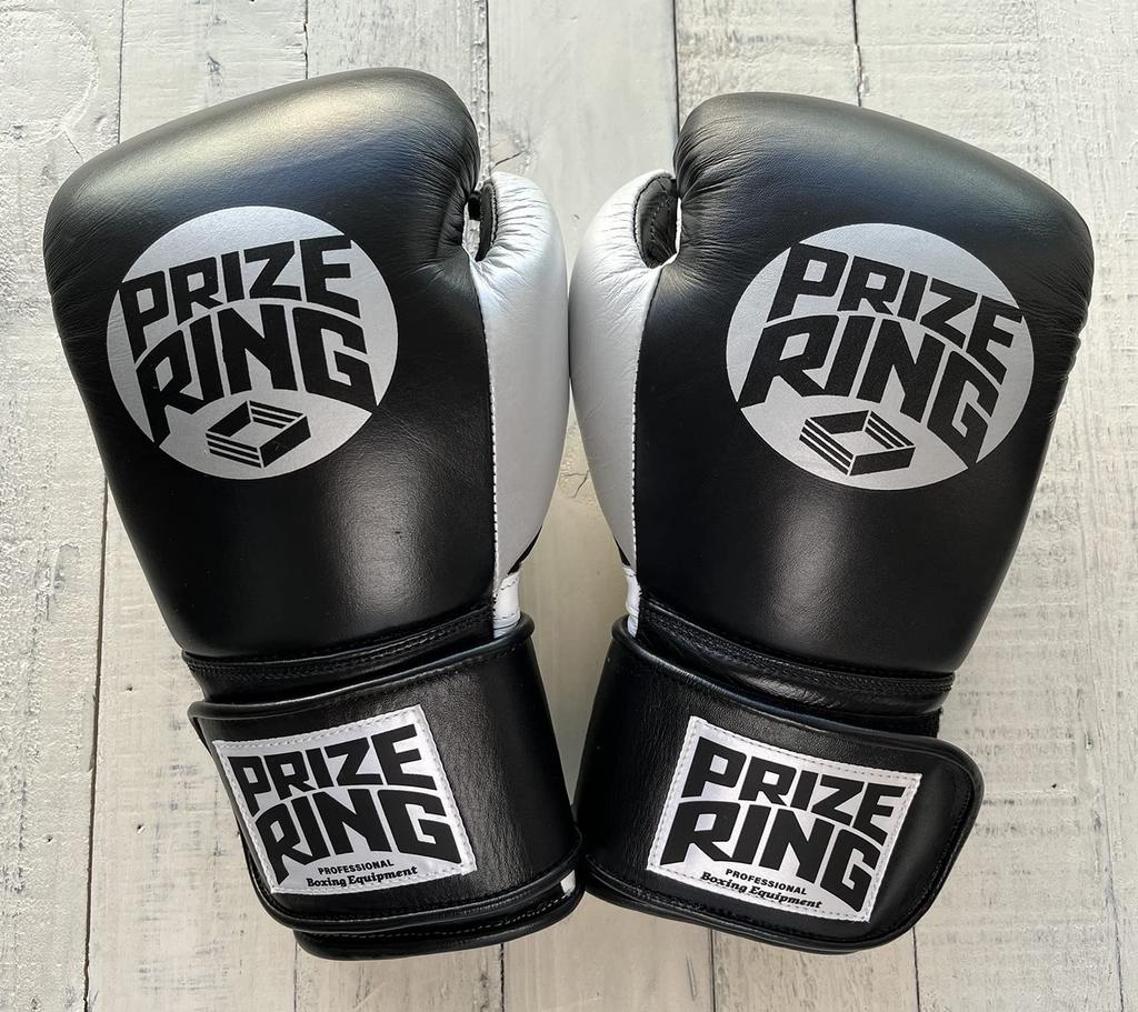 Boxerské rukavice PRIZE RING 14oz „Professional SS“ černo-stříbrné