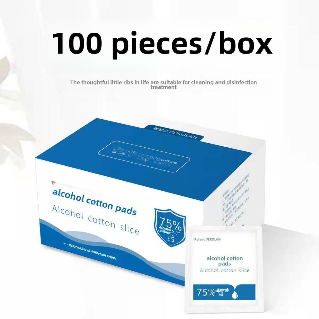 Disposable Alcohol Cotton Pads for Mobile Phones, Tableware, First Aid, and Disinfection