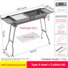 Large Barbecue Grill Outdoor Thickened Foldable Portable BBQ Stove Grill Large Capacity Installation Free Barbecue Rack Set