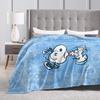 Snoopys Fleece Blanket Funny Throw Blankets for Home 200x150cm Bedspreads,