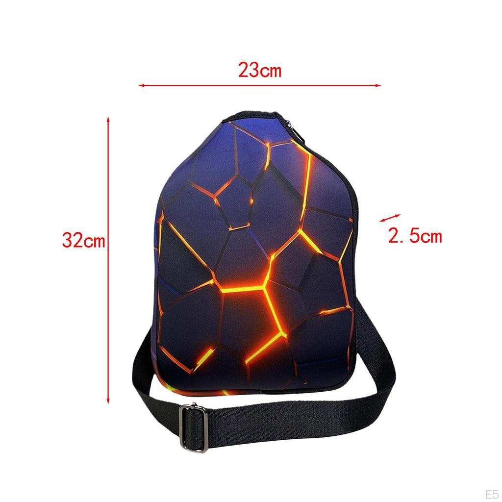 Neopren Paddle Cover Staub Organizer Universal Zipper Pickleball Kopf Schläger Schutz