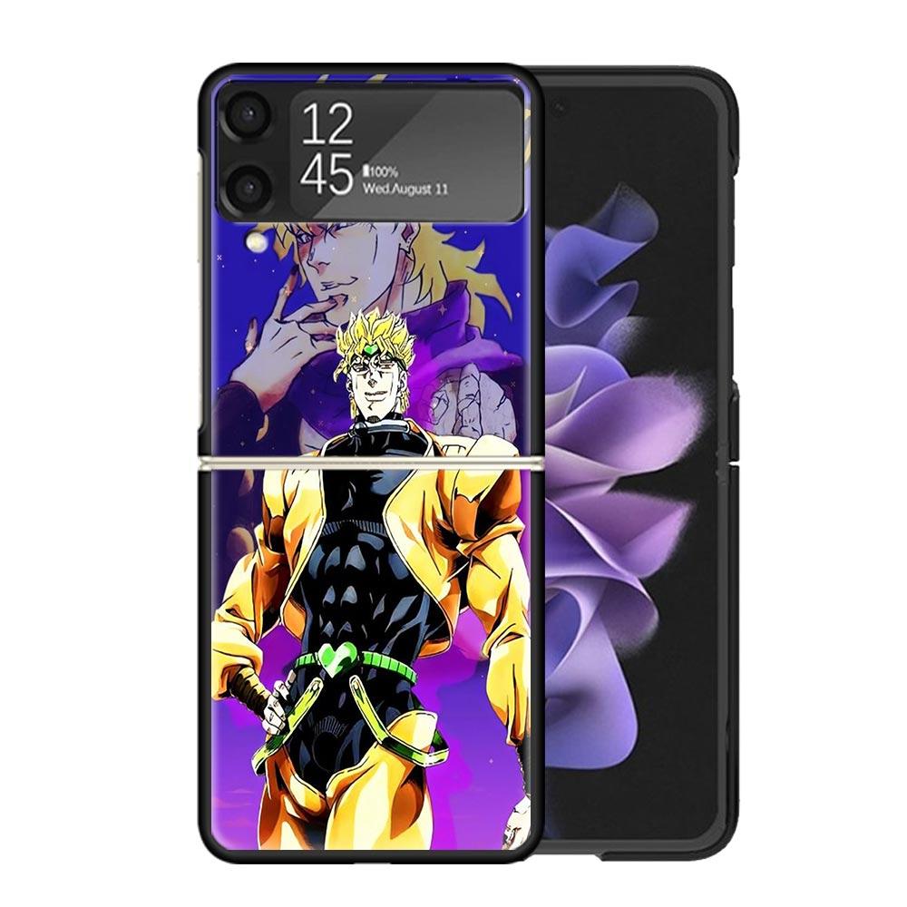 JoJo's Bizarre Adventure Dio Clear Phone Case For Samsung Z Flip 7 6 5 4 3 Galaxy ZFlip7 ZFlip6 ZFlip5 ZFlip4 ZFlip3 5G Print Co