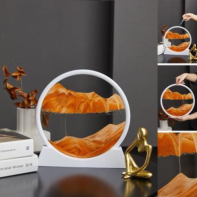 Sand Flow Painting Ornaments, Living Room Ornaments, Creative 3d Stereoscopic Hourglass Paintings, Dynamic Home Gift Decorative Hourglass Ornaments