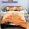 3pcs Puss In Boots Bedding Set Duvet Cover Closure Includes 1 Duvet Cover & 2 Pillowcases, Soft and Comfortable for All Seasons.