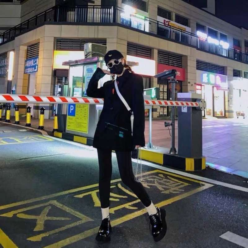 Black loafers women's new summer niche bow platform British style small leather shoes retro shoes single shoes women's shoes