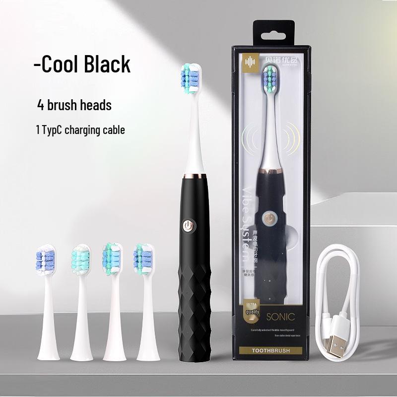 Beinuo Smart Sonic Electric Toothbrush for Adults - Soft Bristles & Rechargeable