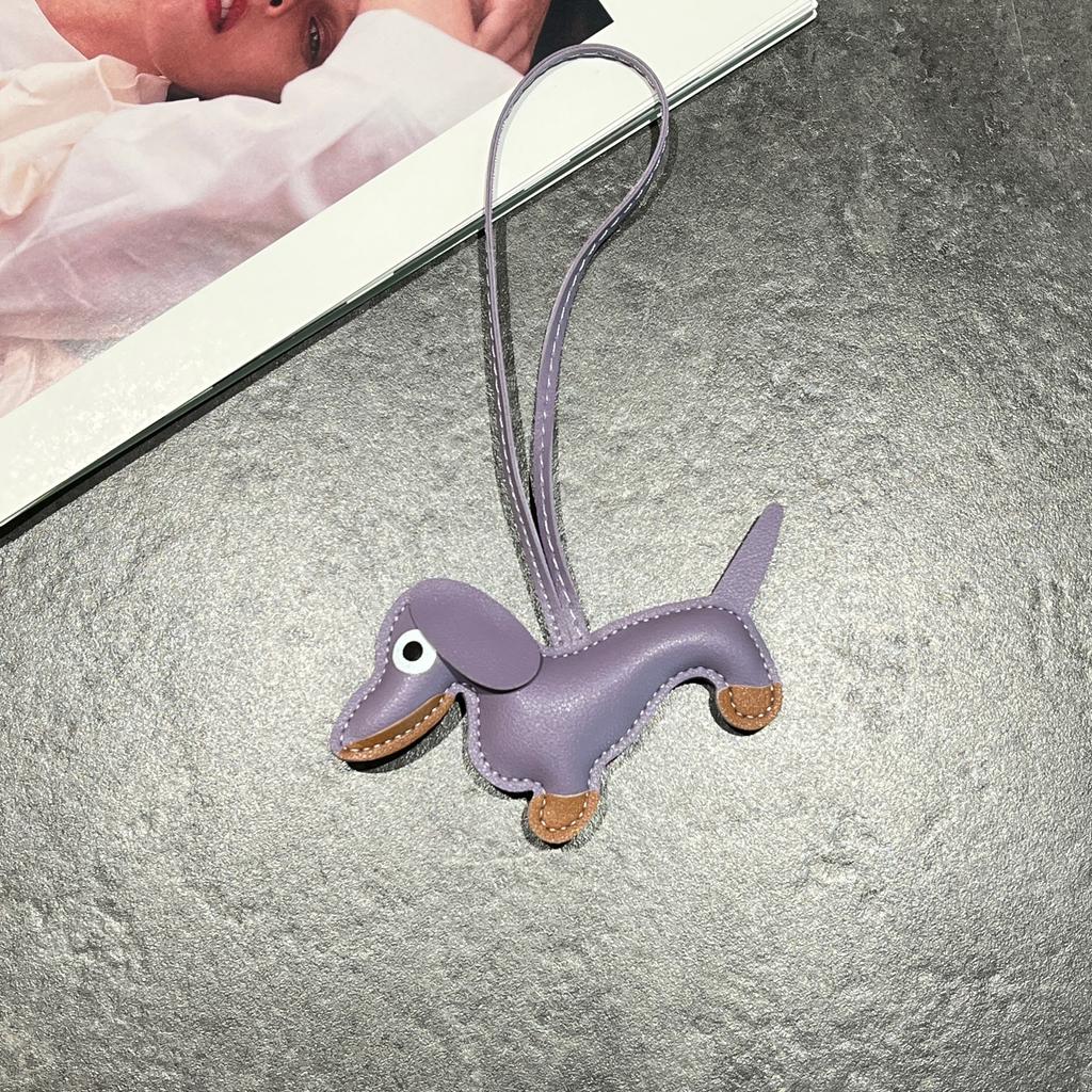 Llavero Creativo Lindo Perro Salchicha Europeo Colgante de Bolso Joyería para Llaves de Coche