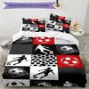 3pcs Soccer Bedding Set Duvet Cover Closure Includes 1 Duvet Cover & 2 Pillowcases, Soft and Comfortable for All Seasons.