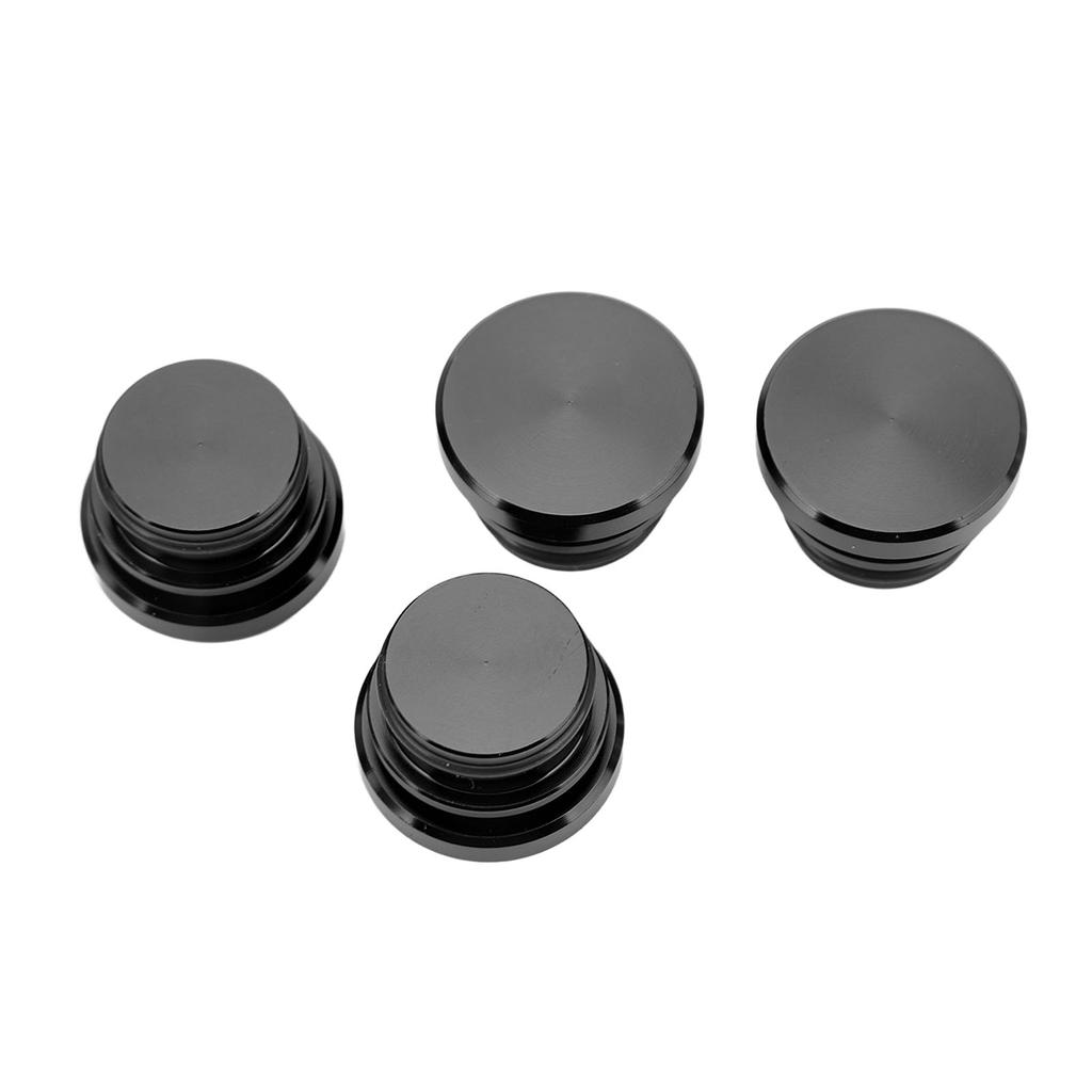 4 Pcs Cigarette Lighter Plug Socket Cap Aluminium Alloy Power Outlet Dust Cover for Vehicles with 12V Accessory Plug
